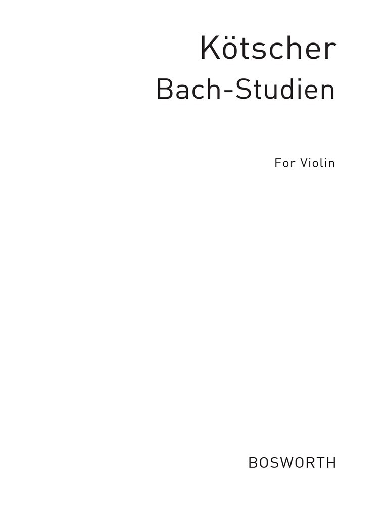 Kotscher, H 20 Bach Studies
